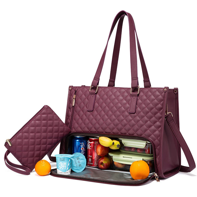Fashionable Lunch Handbag with Thermal Insulation