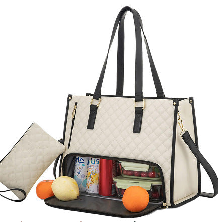 Fashionable Lunch Handbag with Thermal Insulation