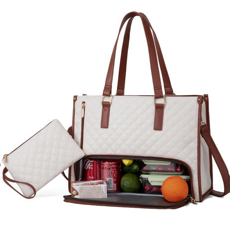 Fashionable Lunch Handbag with Thermal Insulation