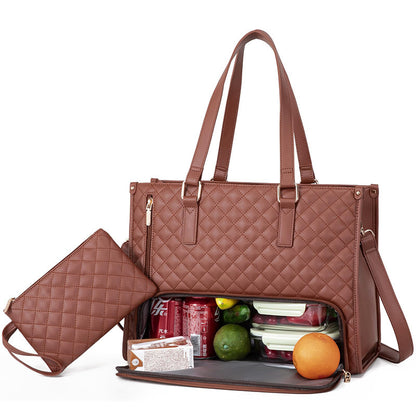 Fashionable Lunch Handbag with Thermal Insulation